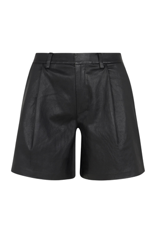 Deep Pleat Trouser Shorts | Black