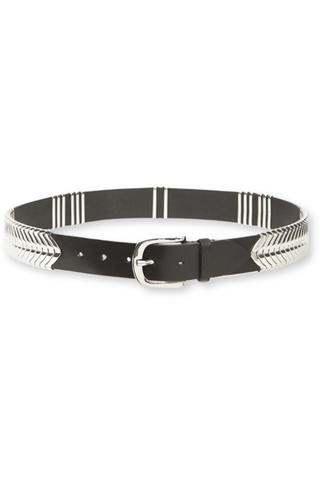 Tehora Belt | Black/Silver