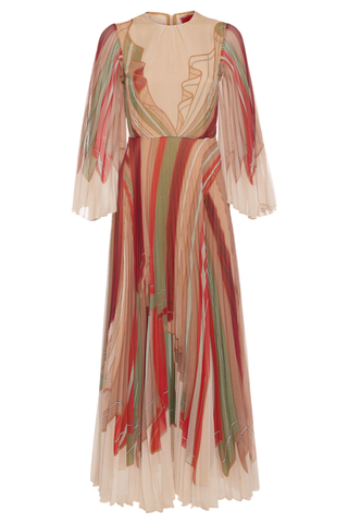 The Angel Dress | Twist Placée Multicolor in Techno Chiffon