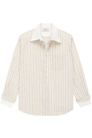 The Double Shirt | Beige Stripe