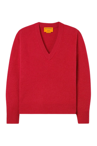 The V Sweater | True Red