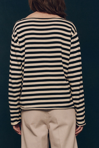 The Sailor Sweater | Black Stripe