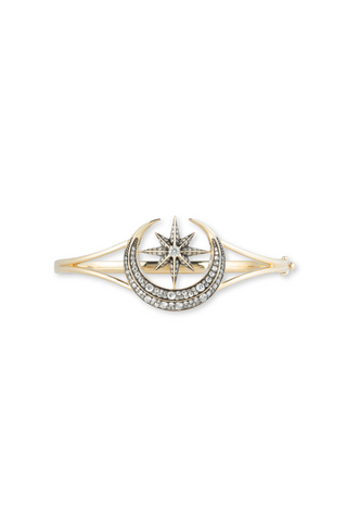 Victorian Star and Moon Bangle