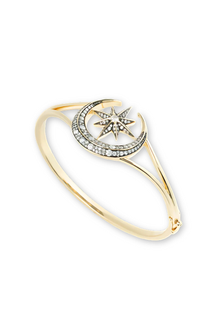 Victorian Star and Moon Bangle