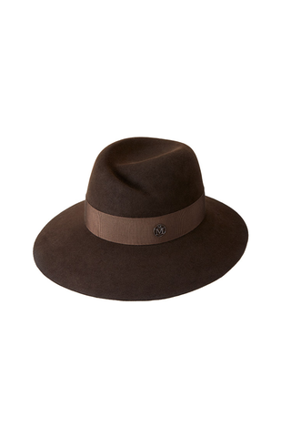 Virginie Felt Fedora | Dark Brown