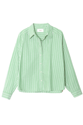 Riley Shirt | Matcha Stripe
