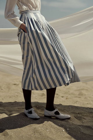 Zazou Lido Stripes Skirt | Storm Blue