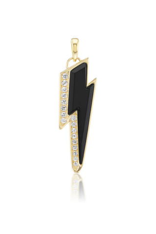 Ziggy Bolt Pendant | Black Onyx