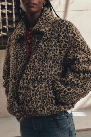 The Vail Jacket | Tan Leopard