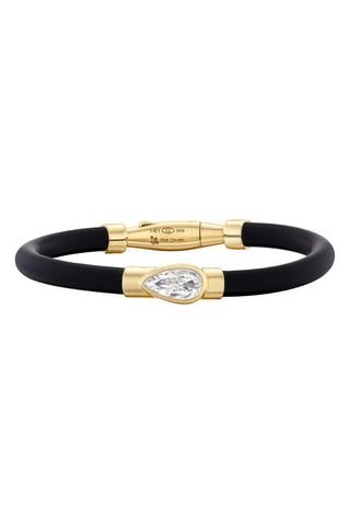 Carbon Bracelet | Pear Diamond