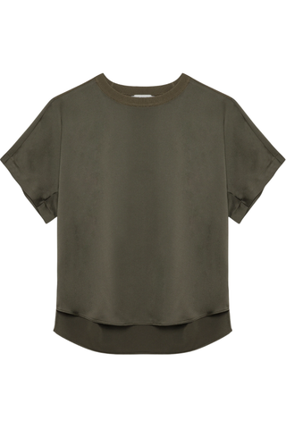 Addy Satin S/S Combo T-Shirt | Sea Turtle