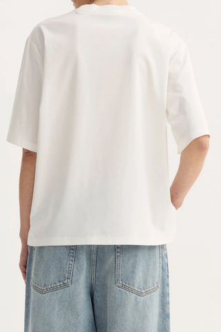 Oversized Cotton Silk T-Shirt | Off White