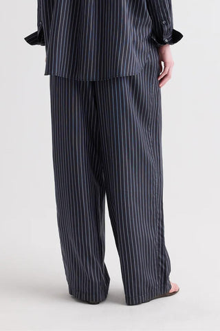 Silk PJ Pant | Blue Nights/Turkish Coffee