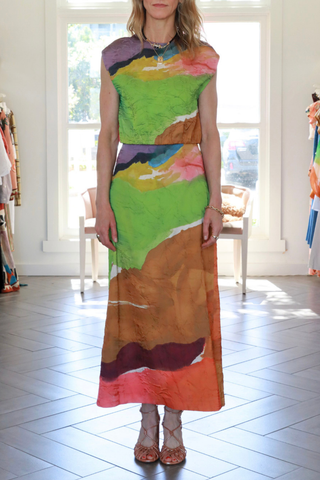 Gisella Satin Crop Top | Nature Abhors A Vacuum