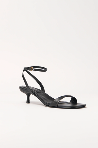 Hannah Leather Sandal | Black