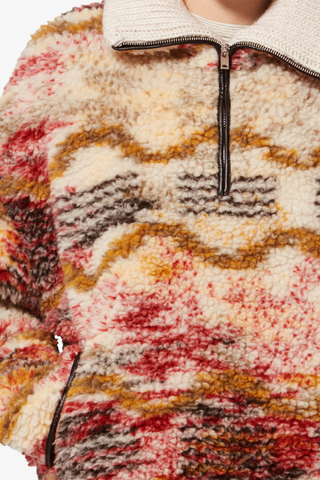 Marner Fleece Top | Ecru / Ochre