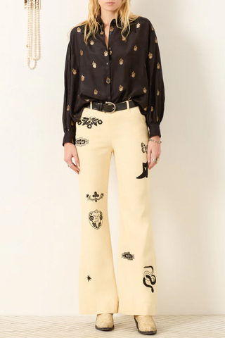 Emery Shadow Bamboo Shirt | Black Shadow