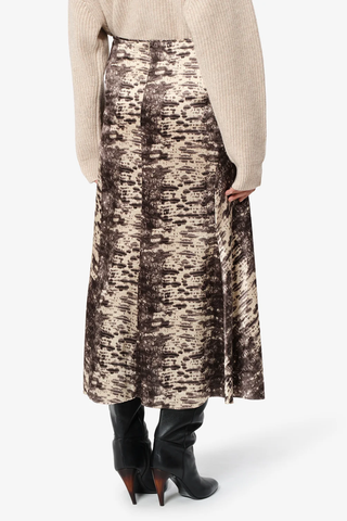Laren Silk Skirt | Beige