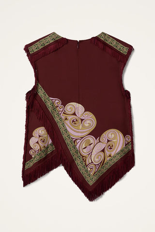 Scarf Top | Kells Swirl Placeé
