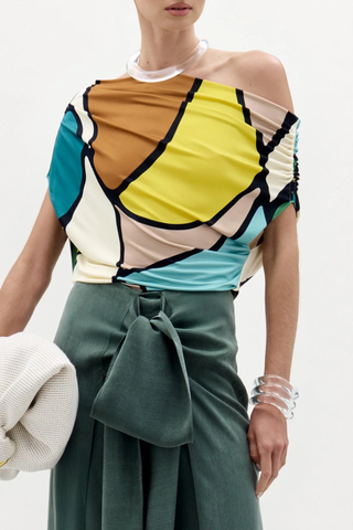 Indiana Blouse | Abstract Print