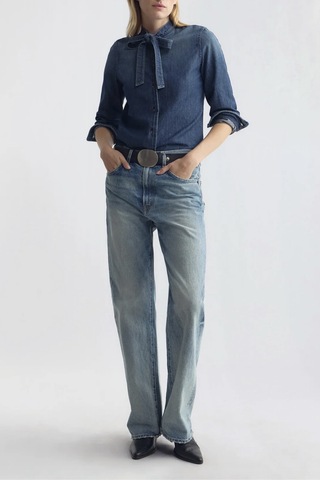Suzette Denim Shirt | Classic Wash