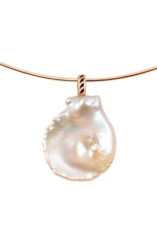 Grande Pearl Enameling Fin Bead