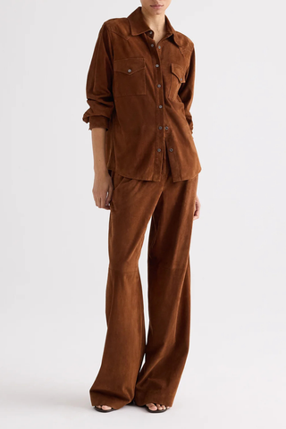 Leather Travelin Soldier Shirt | Cigar