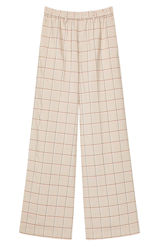 Tartan Loose Fit Pants | Peonia
