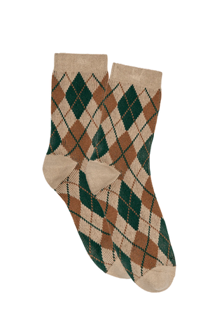 The Argyle Socks | Camel Multi