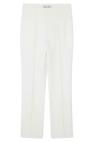 Cigarette Leg Trousers | Optic White