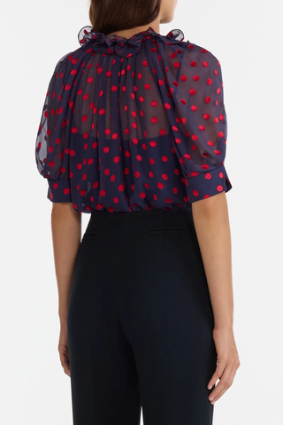 Josie Top | Navy Bright Rouge