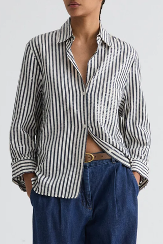 Next Morning Shirt | Indigo/White