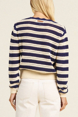 Ryann Sweater | Navy Stripe