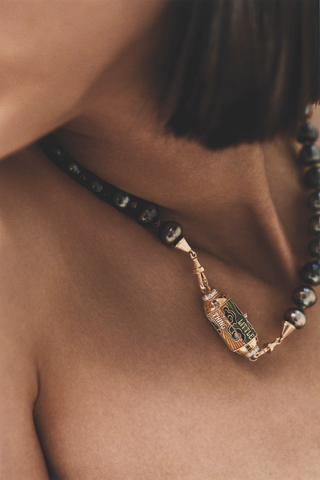 Mauli Tahiti Pearl Necklace | Black 37cm