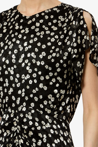 Herva Dress | Black/Ecru