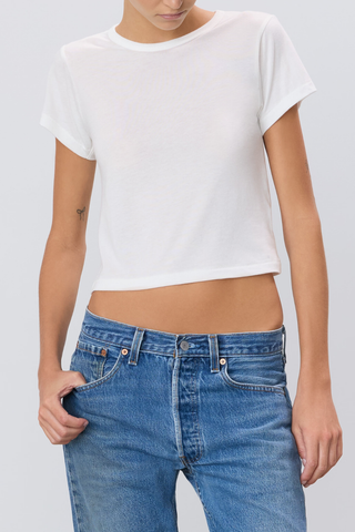 Short Sleeve Baby Tee | Ivory