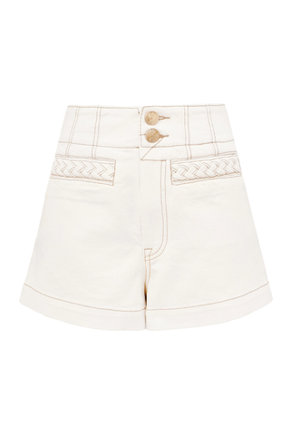 Roselight Denim Short | Vintage Cream
