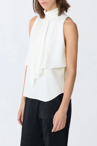 Belinda Cascade Front Top | White