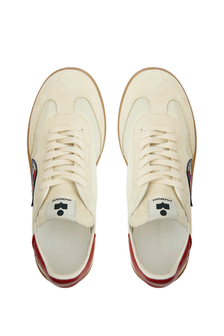 Kaycee Sneaker | Ivory/Red
