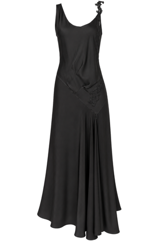 Lace Strap Dress | Black