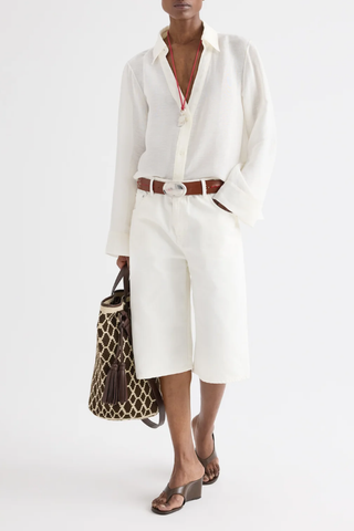 Boxy Relaxed Short | White