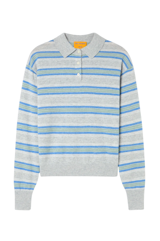 Collegiate Stripe Polo | Stone Combo