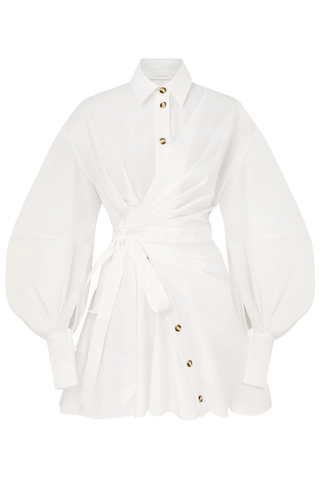 Rebellion Poplin Mini Dress | Ivory