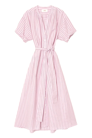 Liora Dress | Blush Cherry Stripe