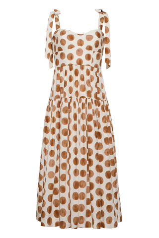 Faiza Dress | Celeste Spot Ginger