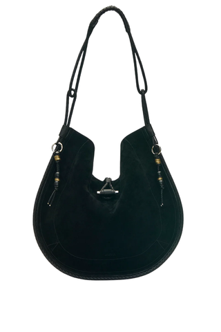 Oskan Hobo Soft Bag | Black/Silver