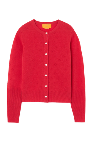 Compass Jane Cardigan | Scarlet