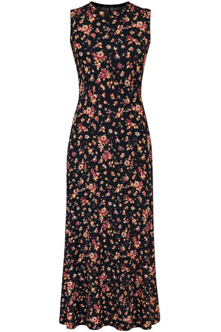 Orla Sleeveless Jersey Dress | Noir Floral