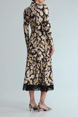 Troy Midi Dress | Spotted Black