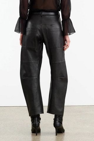 Shon Leather Pant | Black